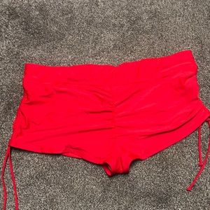 Cacique Swim Red Swim Shorts Size 26